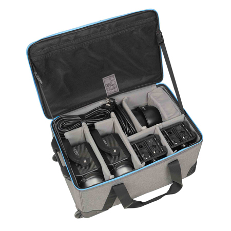 NanLite Forza 300 II 350W Daylight LED Video 2-Spotlight Kit with Trolley Case