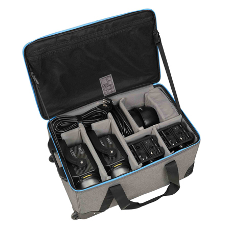 NanLite Forza 300B II 350W Bi-Color LED Video 2-Spotlight Kit with Trolley Case