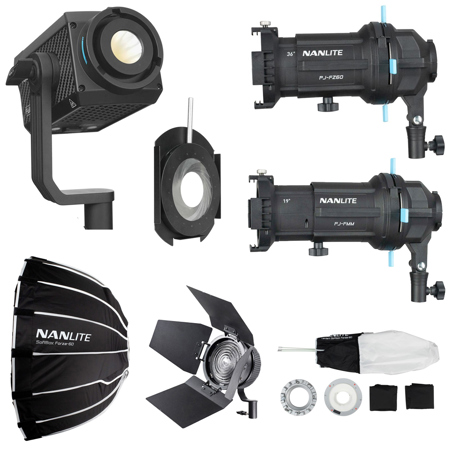 NanLite Forza 60C RGBLAC LED Spot Light with Everything Kit