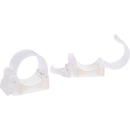 Nanlite Pavotube Transparent Polycarbonate Mounting Clip with 1/4-20" Receivers