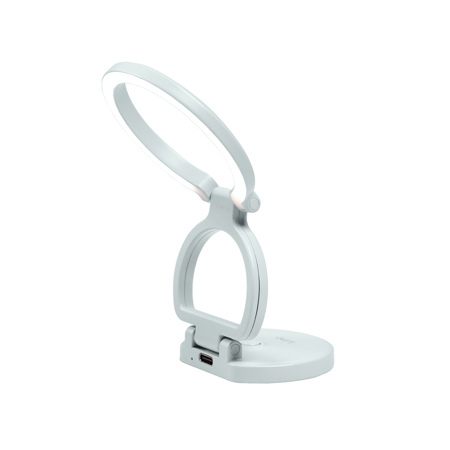 Nanlite Lumo Bi-Color LED Ring Light with Stand for Smartphone, Mint Blue