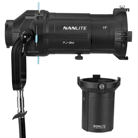 Nanlite 36 Deg Interchangeable Lens, w/PJ-BM Bowens Mount Projection Attachment