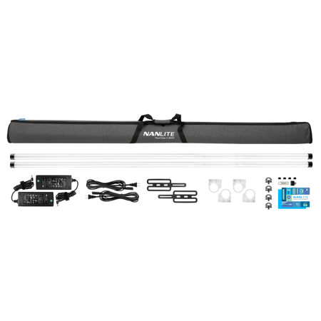 NanLite PavoTube II 60XR 8' 106W RGBWW LED Pixel Tube 2-Light Kit, Built-In CRMX