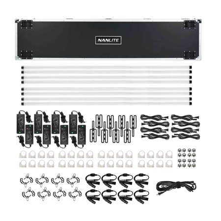 NanLite PavoTube II 60XR 8' 106W RGBWW LED Pixel Tube 8-Light Kit, Built-In CRMX