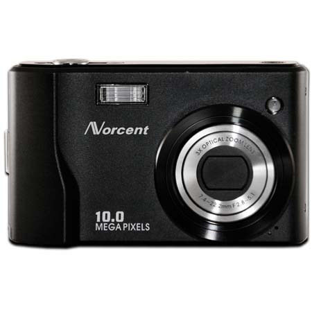 Norcent DCS-1050 Point & Shoot Digital Camera, 10.0MP, 3x Optical Zoom, 4x Digital Zoom & 3.0" LCD - Black