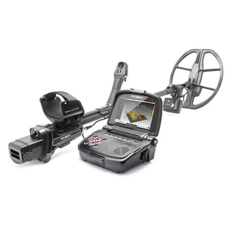 Nokta Invenio Standard Metal Detector with 15.5x14" & 11x7" DD Waterproof Search Coils, 3D Imager, 14 kHz Frequency
