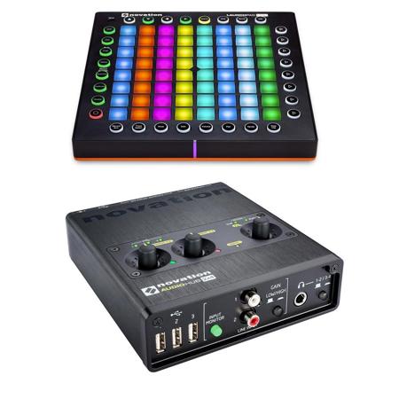 Novation Launchpad Pro USB Midi Controller W/Novation Audiohub 2x4 Audio USB HUB