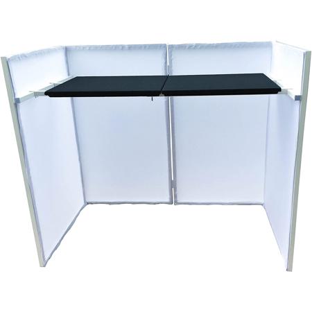 Novopro SDX-Lite Mobile DJ Booth with Carrying Bag, White