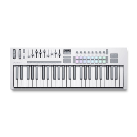 Novation Launchkey 49 MK4 49-Key USB MIDI Keyboard Controller, White