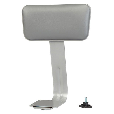 National Public Seating Padded Vinyl Backrest for 6400 Stool, Gray Surface