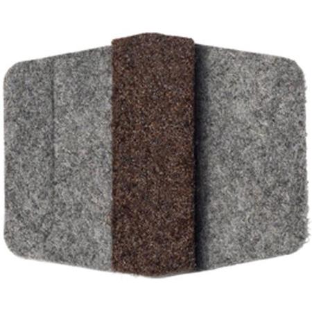 National Public Seating Felt Glides for Sled Base Chairs, 100 Pack, Gray