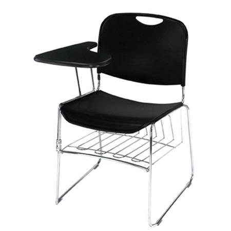 National Public Seating Left Tablet Arm for 8500 Stack Chair, Black Surface