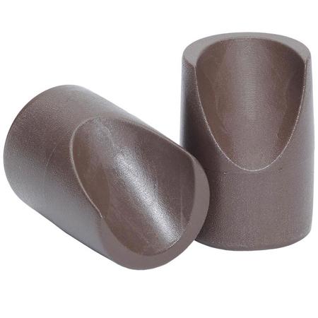 National Public Seating Replacement V-Tip Caps for Chair, 100 Pack, Brown Frame