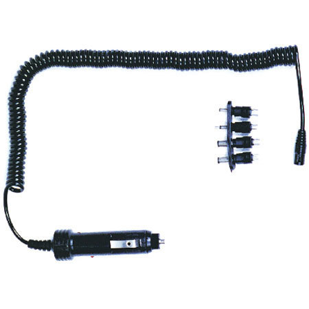 NRG Universal Coiled Cigarette-Lighter Input Connector with Six Barrel-Jack Connectors