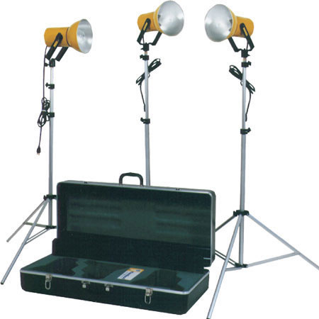 NRG 1500-watt, 3-light Photoflood lighting kit