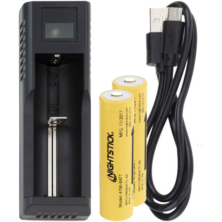 Nightstick Dual 3.6V 3400mAh 18650 Rechargeable Lithium-Ion Battery Kit
