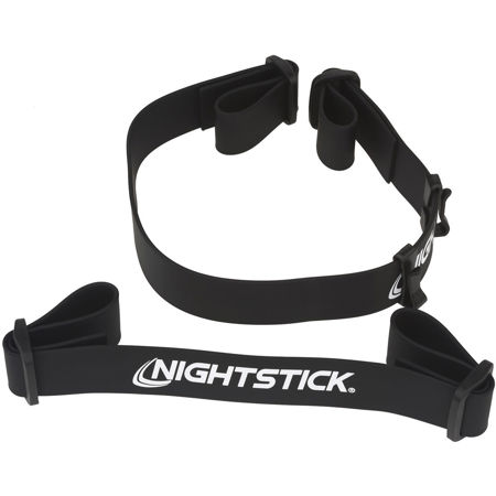 Nightstick 4612-RSTRAP Replacement Heavy-Duty Rubber Head Strap, 2-Pack, Black
