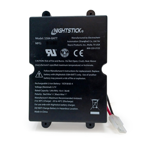 Nightstick Rechargeable Lithium-Ion Battery Pack for XPR-5584GMX Intrinsically Safe Lantern