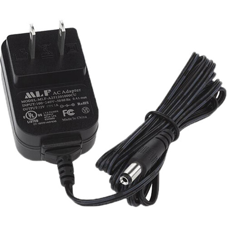 Nightstick 6' 12V AC Power Supply with Straight Barrel Plug Connector, Black