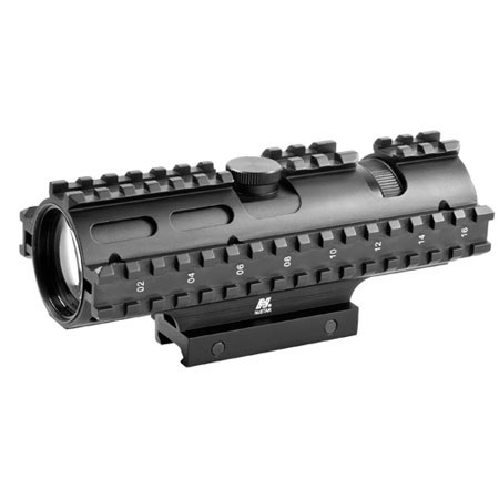 NcSTAR 3-9x 42mm Riflescope with 3 Rail Sighting System, P4 Sniper Reticle
