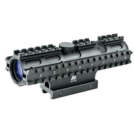 NcSTAR 2-7x 32mm Compact Riflescope, Rangefinder Reticle