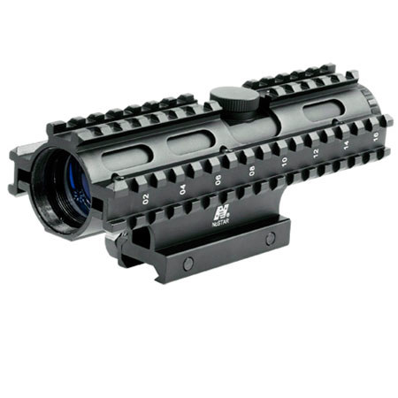 NcSTAR 4x 32mm Riflescope with 3 Sighting System, Rangefinder Reticle