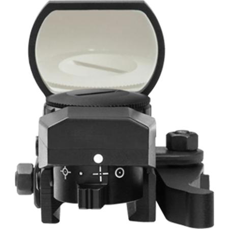 NcSTAR D4BQ Red Four Reticle Reflex Sight with QR Mount, Black
