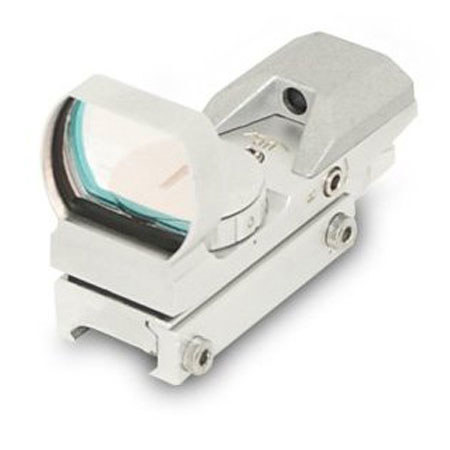 NcSTAR Red & Green Multi Reticle Reflex Sight with 4 Different Reticles, Silver