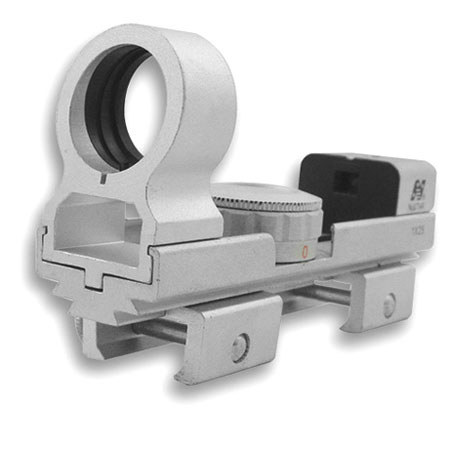 NcSTAR 1x 25mm Red/Green Dot Reflex Sight, Silver