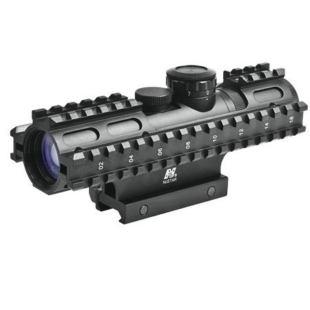 NcSTAR 3-9x 42mm Blue Ill. Riflescope with 3-Rail Sighting System, Mil-Dot