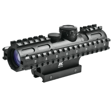 thumbnail image 2 of Monstrum Tactical 2-7x32 Rifle Scope – Illuminated Range Finder Reticle, AO, With Rings 2 of 9
