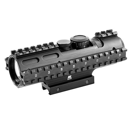 NcSTAR 3-9x 42mm Blue Ill. Riflescope with 3-Rail Sighting System, P4 Sniper