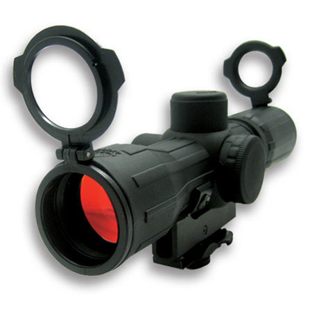 NcSTAR Rubber Tactical-Double Illuminated P4 Reticle Riflescope