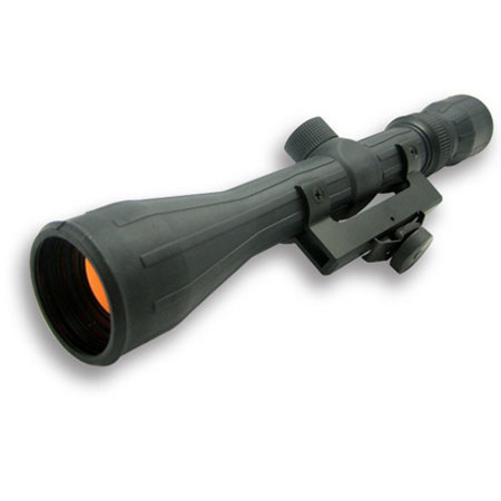 NcSTAR 3-9x 40mm Rubber Rifle Scope, P4 Sniper Reticle, Ruby Lens