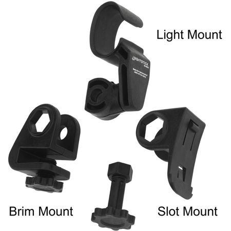 Nightstick NS-HMC6 Multi-Angle Helmet Mount for XPP-5418 and NSP-2420, Black