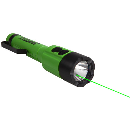Nightstick NSP-2414GXL LED Flashlight with Laser, Green/Black