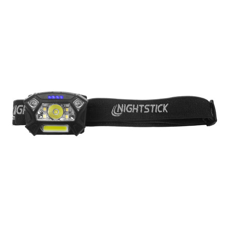 Nightstick NSP-4400B Dual-Light Headlamp with Motion Sensing Activation, Black