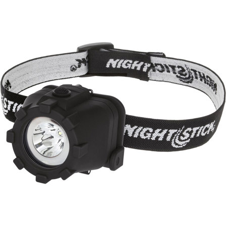 Nightstick NSP-4603B Multi-Position Tilt Multi-Function LED Headlamp with 3x AAA Battery, 120 High Lumens, IP-X7 Waterproof