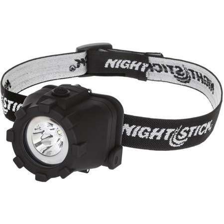 Nightstick NSP-4605B Multi-Position Tilt Multi-Function LED Headlamp with 3x AAA Battery, 150 High Lumens, IP-X7 Waterproof