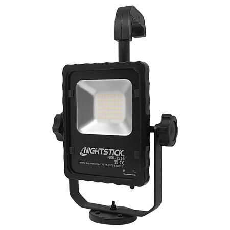Nightstick NSR-1516 Rechargeable LED Area Light with Magnetic Base, Black