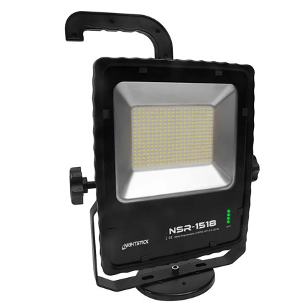 Nightstick NSR-1518 Rechargeable High Lumen LED Area Light with Magnetic Base, Black