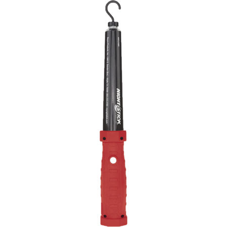Nightstick NSR-2168 Xtreme Lumens MultiPurpose Rechargeable LED Work Light with Magnetic Hooks and Replaceable Lens, 600 High Lumens, IP-X4 Water-Resistant, Red