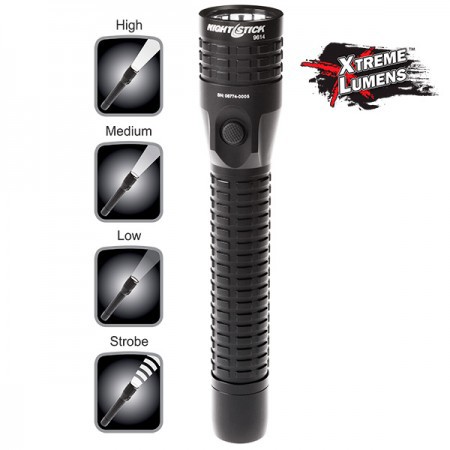 Nightstick NSR-9614XLDC Xtreme Lumens Metal Multi-Function Duty/Personal Size Rechargeable LED Flashlight with Lithium-Ion Battery and DC Power Supply, 650 High Lumens, IP-X7 Waterproof