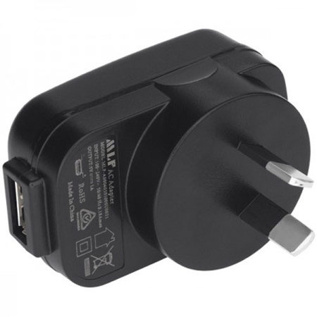 Nightstick USB Type A Female to Male AU Type I AC Power Plug Adapter