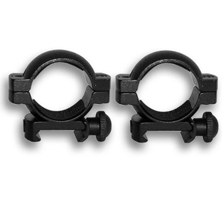 NcSTAR 1" Weaver Ring, 0.63" Height, Pair, Black