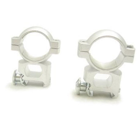 NcSTAR 1" Weaver Rings, 1.20" Height, Pair, Silver
