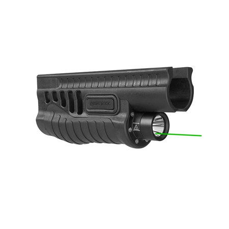Nightstick SFL-11GL Shotgun Forend LED Light with Green Laser for Mossberg 500/590/Shockwave, Black