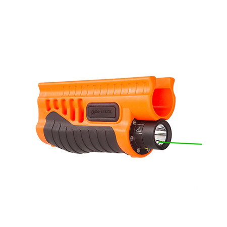 Nightstick SFL-14GL Shotgun Forend LED Light with Green Laser for Remington 870/TAC-14, Less Lethal Orange