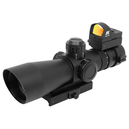 NcStar MARK III TACTICAL MIL-DOT 3-9X42/SCOPE ADAPTOR MOUNT/RED DOT COMBO PACKAG