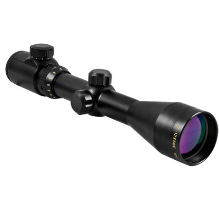 NcSTAR Euro 3-12x 50mm Riflescope, Red Dot Reticle